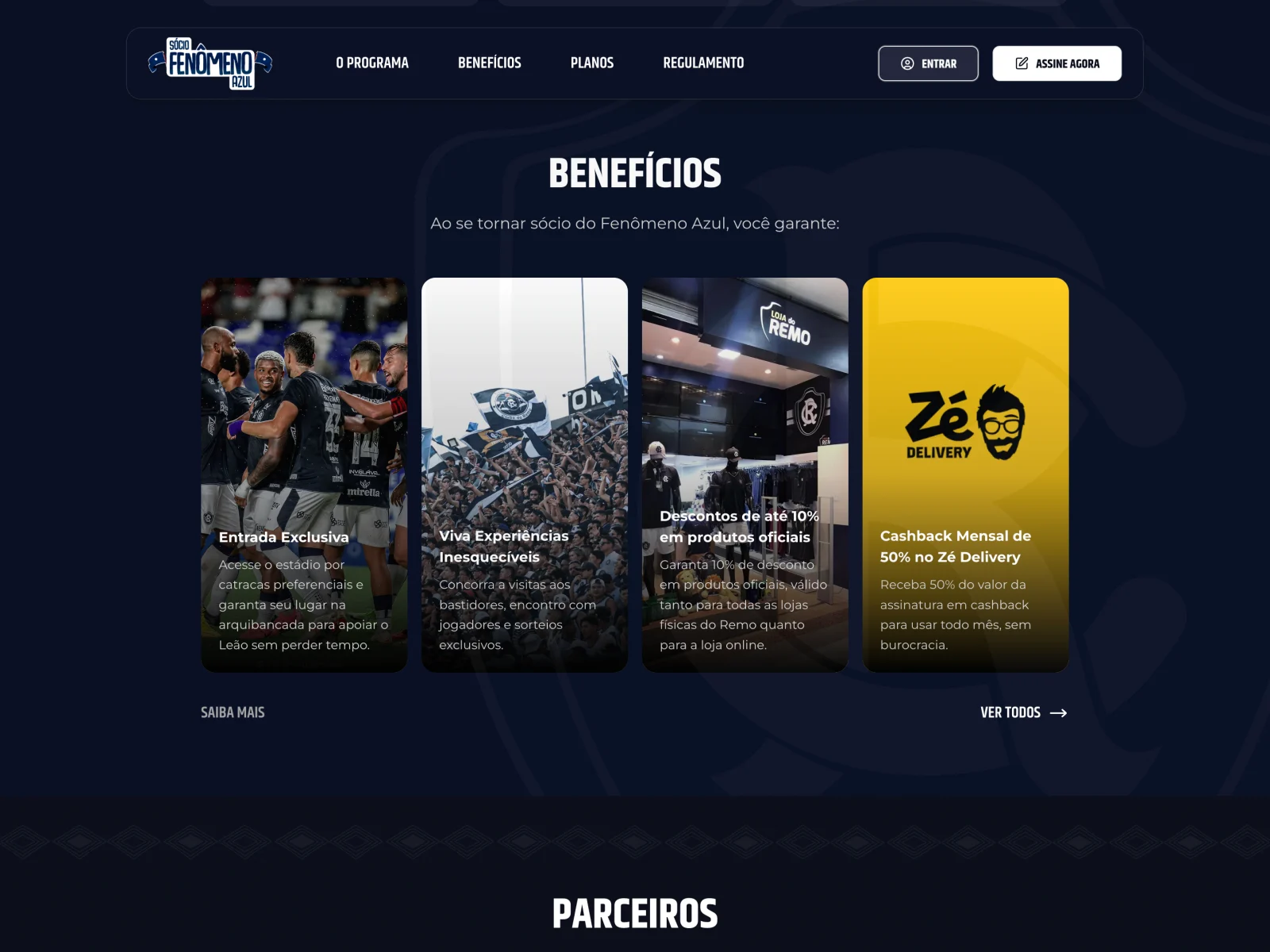 Fenômeno Azul program benefits